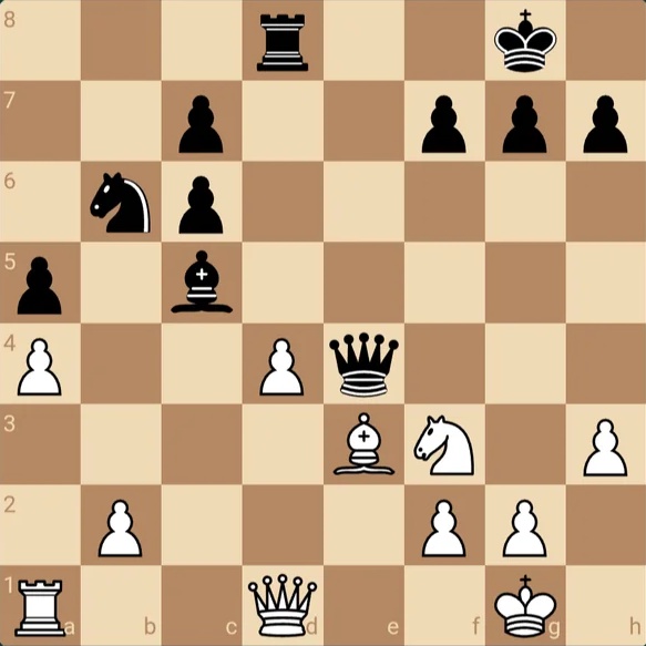 Chess puzzle position from October 20, 2026 rated 2421: White to play with a pinned pawn on d4 and knight on f3
